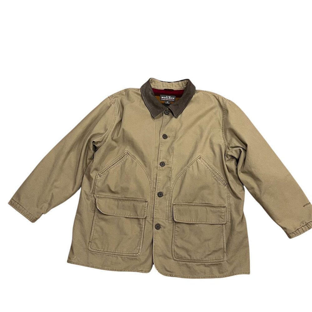 Woolrich Canvas Chore Jacket, Dark Wheat, XXL
